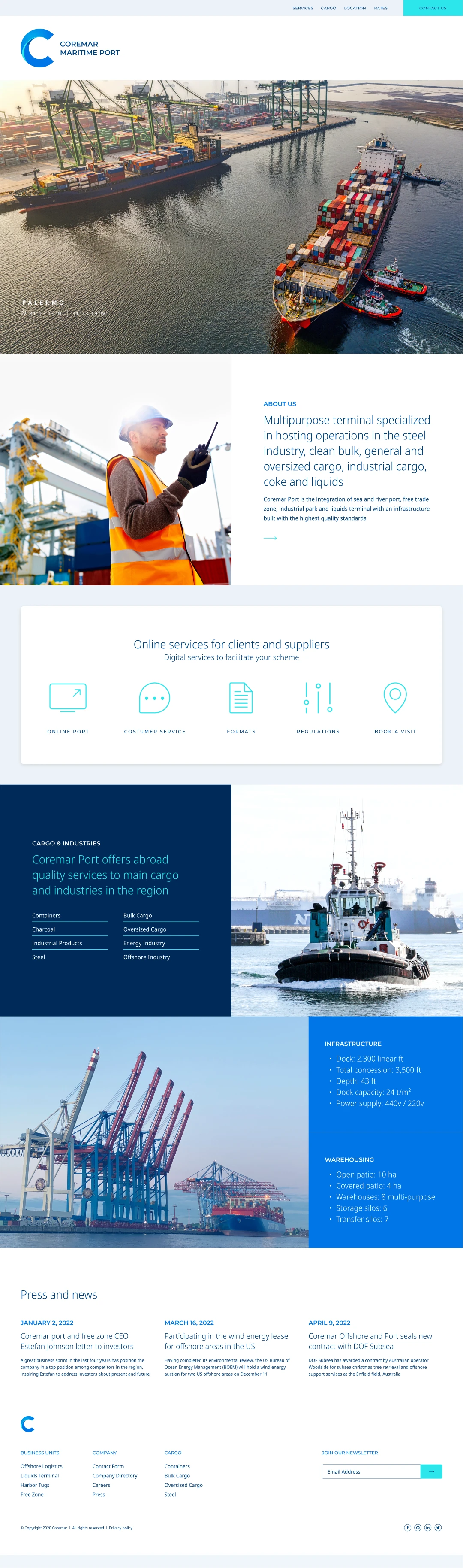Website Design - Coremar Web