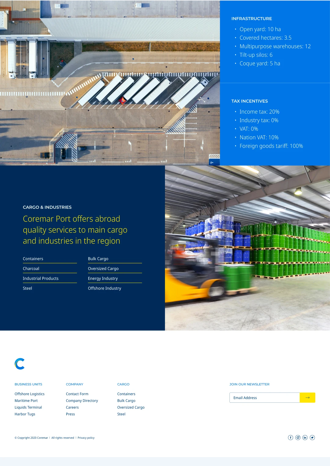 Website Design - Coremar Web