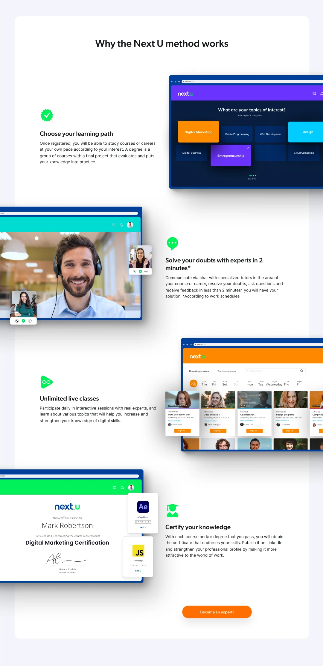 Website Design - Next U Web