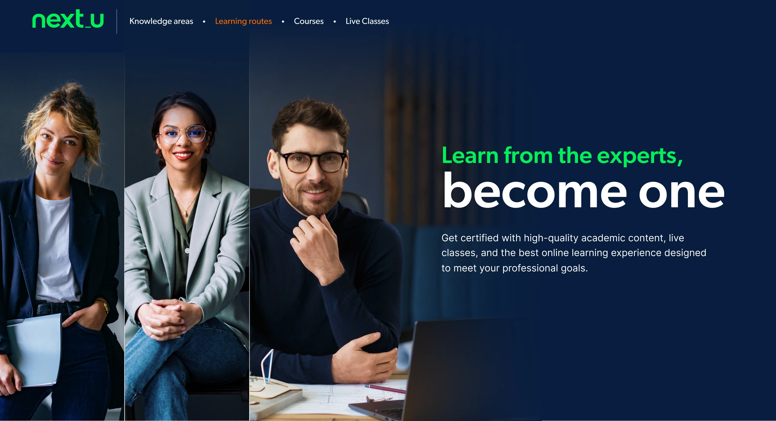 Website Design - Next U Hero