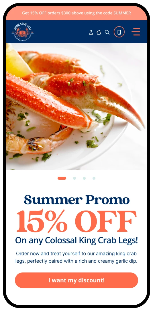 Ecommerce - George Stone Crab Device