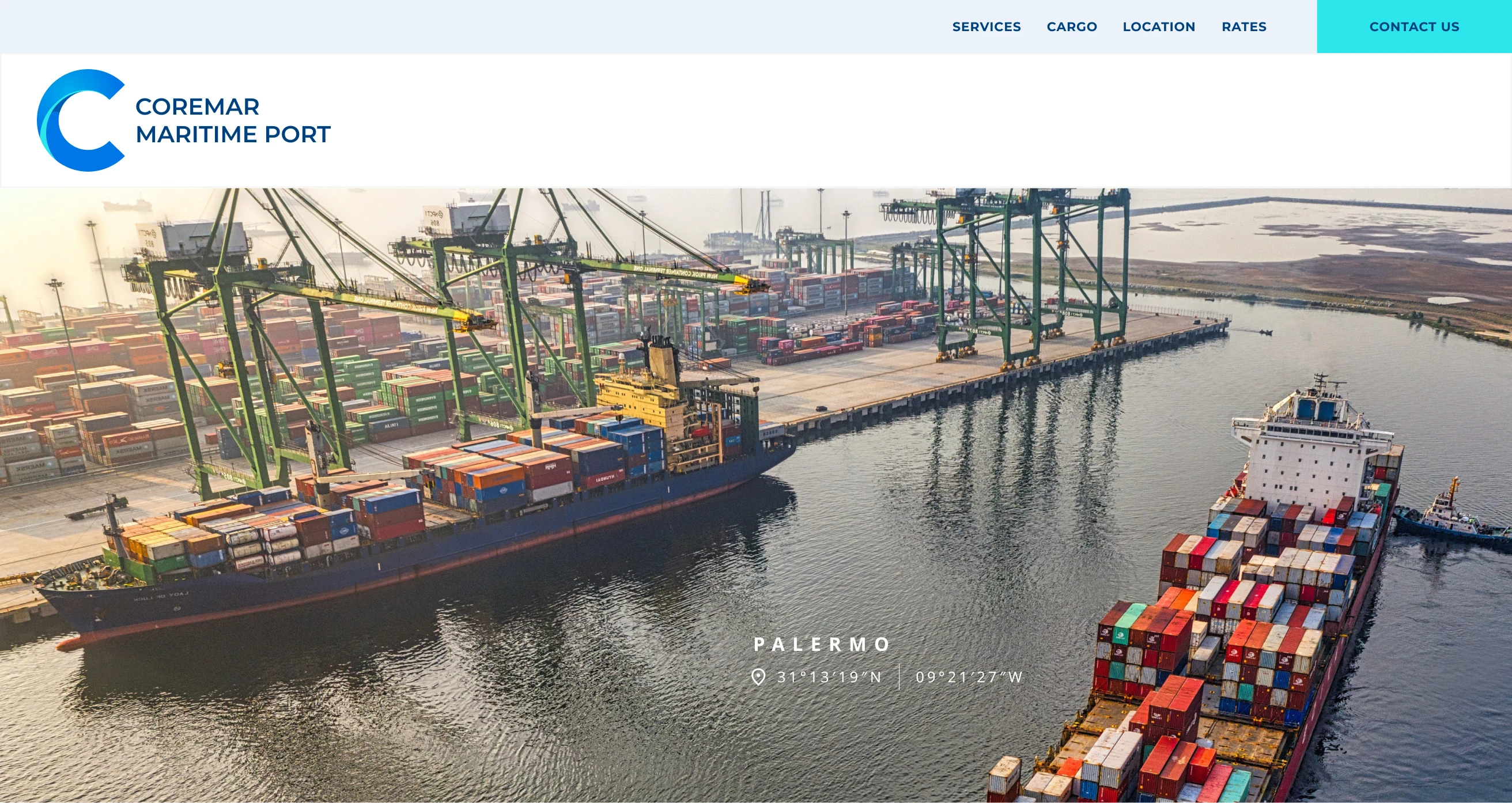 Website Design - Coremar Hero