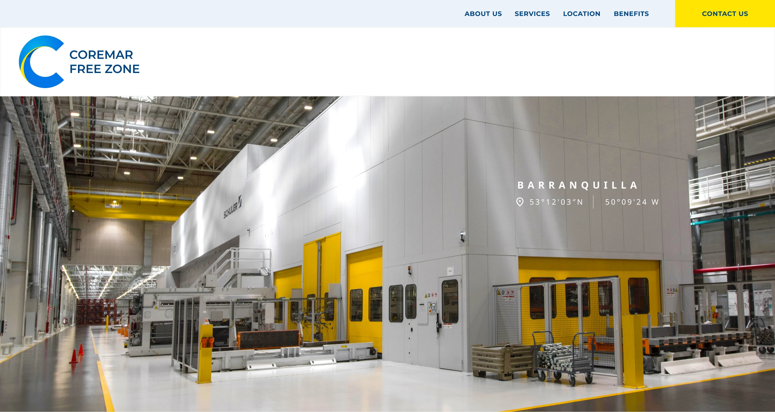 Website Design - Coremar Hero