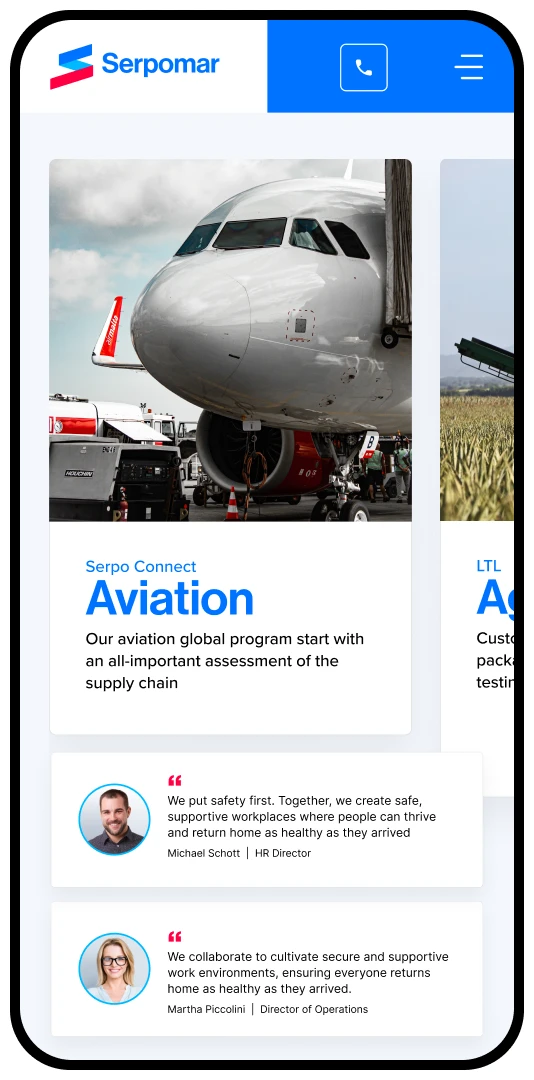 Website Design - Serpomar Device