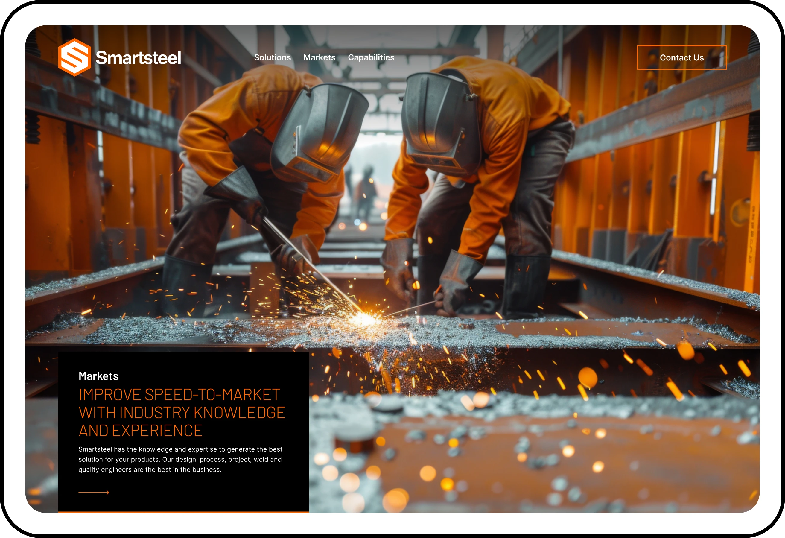 Website Design - Smartsteel Ipad