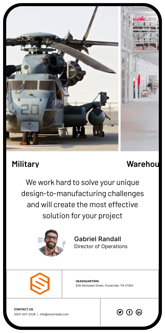 Website Design - Smartsteel Device